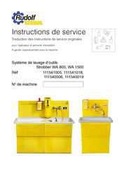 Rudolf STROBL 111541018 Instructions De Service