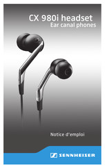 Sennheiser CX 980i Notice D'emploi