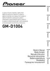Pioneer GM-D1004 Mode D'emploi