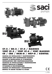 Saci pumps BR-2 MAGNUS Manuel D'installation Et D'entretien