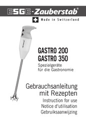 ESGE-Zauberstab GASTRO 200 Notice D'utilisation