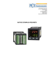 PCE Instruments PCE-RE72 Notice D'emploi