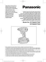 Panasonic EY7551 Instructions D'utilisation