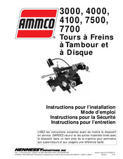 HENNESSY INDUSTRIES AMMCO 4000 Instructions Pour L'installation Et L'emploi