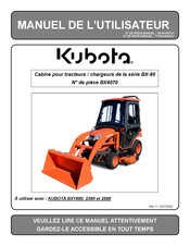 Kubota BX2680 Manuel De L'utilisateur