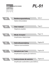 HumanTechnik PL-51 Mode D'emploi