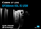 Canon EF200mm f/2L IS USM Mode D'emploi