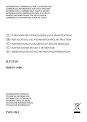 Sirius SLTC919 Instructions D'utilisation Et Avis De Montage