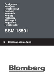 Blomberg SSM 1550 i Mode D'emploi