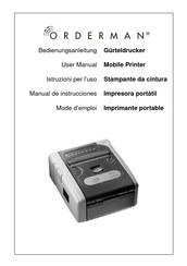 Orderman Max2plus Mode D'emploi