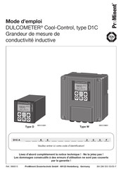 Prominent DULCOMETER Cool-Control D1C Mode D'emploi