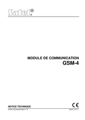 Satel GSM-4 Notice Technique