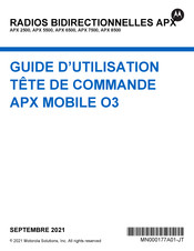 Motorola APX 6500 Guide D'utilisation