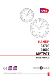 Gorgy Timing HANDI 93700 Mode D'emploi