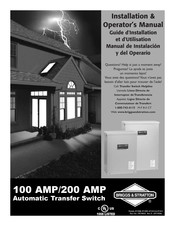 Briggs & Stratton 100 AMP Guide D'installation Et D'utilisation