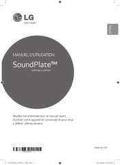 LG SoundPlate LAP340 Manuel D'utilisation