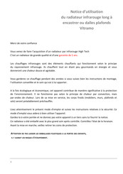 Vitramo VHI-0300 Notice D'utilisation