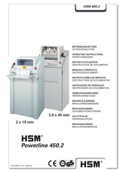 HSM Powerline 450.2 Notice D'utilisation