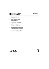 EINHELL TC-CD 12-2 Mode D'emploi D'origine