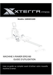 XTERRA Fitness ERG160 16804031600 Guide D'utilisation