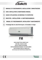Galletti FM 43 Guide D'utilisation, De Montage Et D'entretien