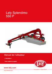 LELY SPLENDIMO 550 P Manuel De L'utilisateur