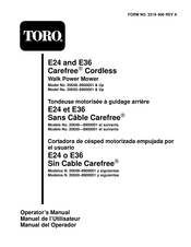 Toro E36 Manuel De L'utilisateur
