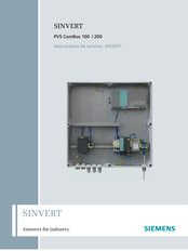 Siemens SINVERT PVS ComBox 200 Instructions De Service