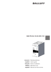 Balluff BAE PS-XA-1S-24-200-104 Notice D'utilisation