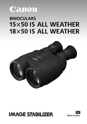 Canon 15x50 IS ALL WEATHER Mode D'emploi