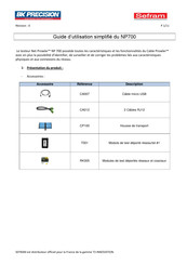 SEFRAM Net Prowler NP700 Guide D'utilisation Simplifié
