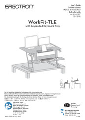 Ergotron WorkFit-TLE Manuel De L'utilisateur