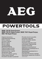 AEG Powertools SB2-750 SuperTorque Notice Originale