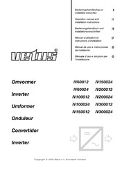 Vetus IV60012 Manuel D'utilisation Et Instructions D'installation