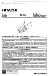 Hitachi Koki SB 8V2 Instructions De Sécurité Et Mode D'emploi