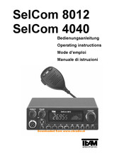 Team SelCom 8012 Mode D'emploi