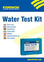 Fernox Water Test Kit Mode D'emploi