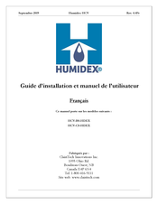 Humidex HCV-BS-HDEX Guide D'installation Et Manuel De L'utilisateur