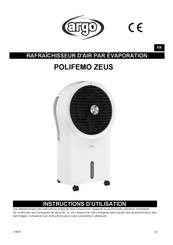 Argoclima POLIFEMO ZEUS Instructions D'utilisation
