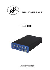 Phil Jones Bass BP-800 Manuel D'utilisation