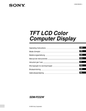 Sony SDM-P232W Mode D'emploi