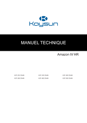 Kaysun Amazon IV HR K3F-252 DN4S Manuel Technique