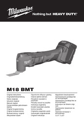 Milwaukee M18 BMT Notice Originale