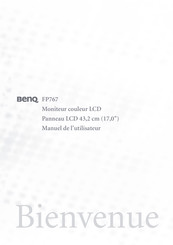 BenQ FP767 Manuel De L'utilisateur
