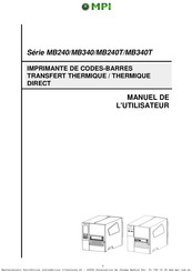 MPI MB340T Manuel De L'utilisateur