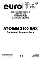 EuroLite AT-DIMM 3100 DMX Mode D'emploi