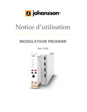 Johansson Modulateur ProHDMI Notice D'utilisation