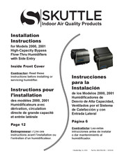 Skuttle Indoor Air Quality Products 2000 Instructions Pour L'installation