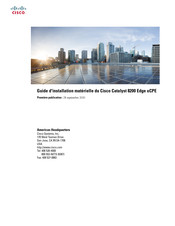 Cisco Systems Catalyst 8200 Edge uCPE Guide D'installation Matérielle