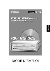 Yamaha CRW2200SX Série Mode D'emploi